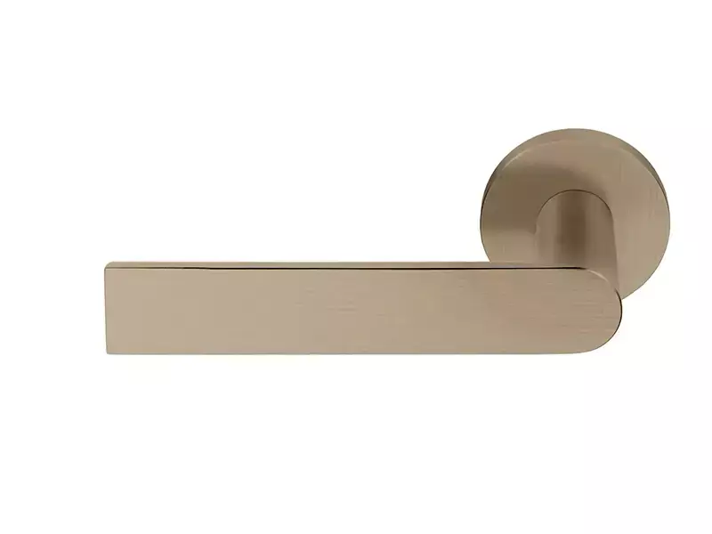 Gatdeel Links PVD licht brons Arc Piet Boon op verende rozet PBA101-G